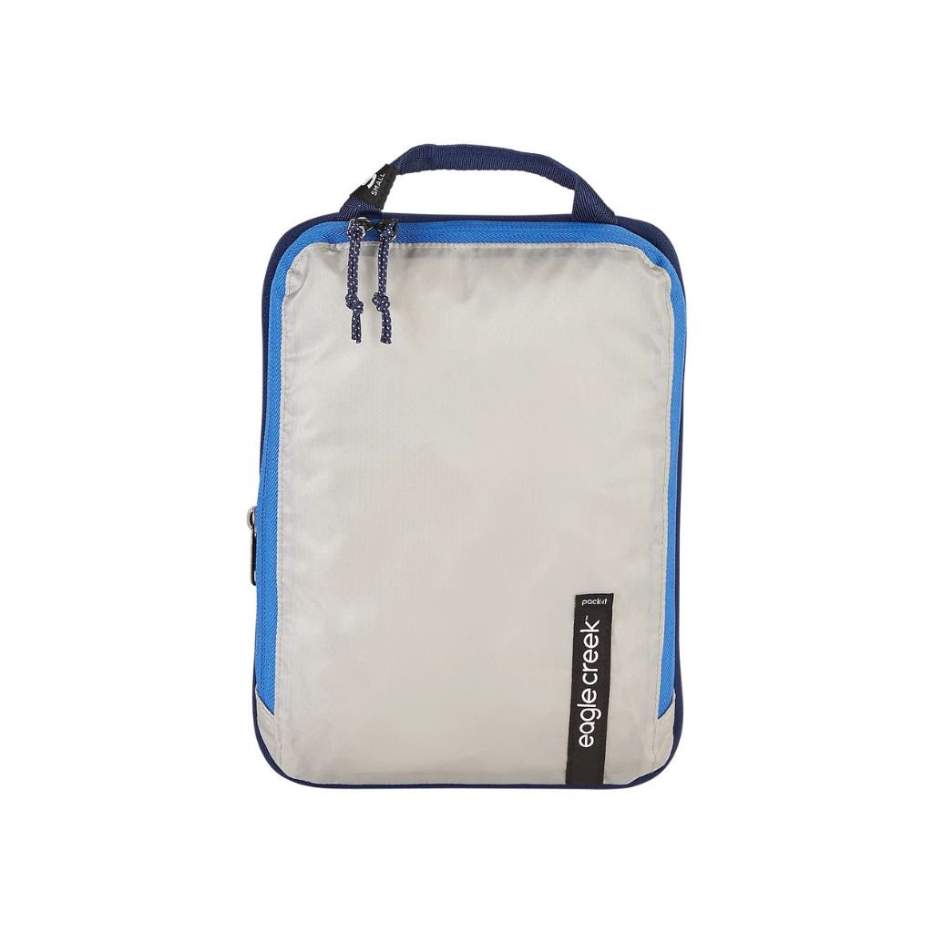 Eagle Creek PACK IT ISOLATE Small Compression Packing Cubes - Lightweight Travel Organizer for Luggage & Suitcases (AZ Blue/Grey) - Perfect for Backpacking, Business Trips & Vacation Packing