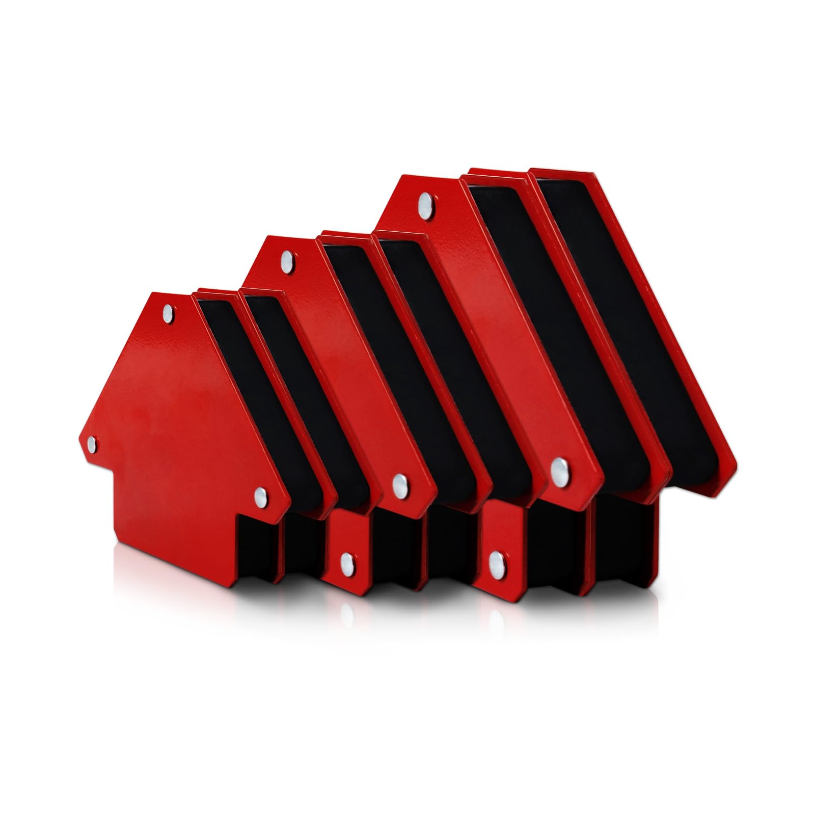 6 Pcs Arrow Welding Magnet Set - 45, 90, 135 Degree Angle Magnets for Metal Working, Welding Clamps with Strong Holding Power - Perfect for Arc Welding, DIY Projects, and Metal Fabrication