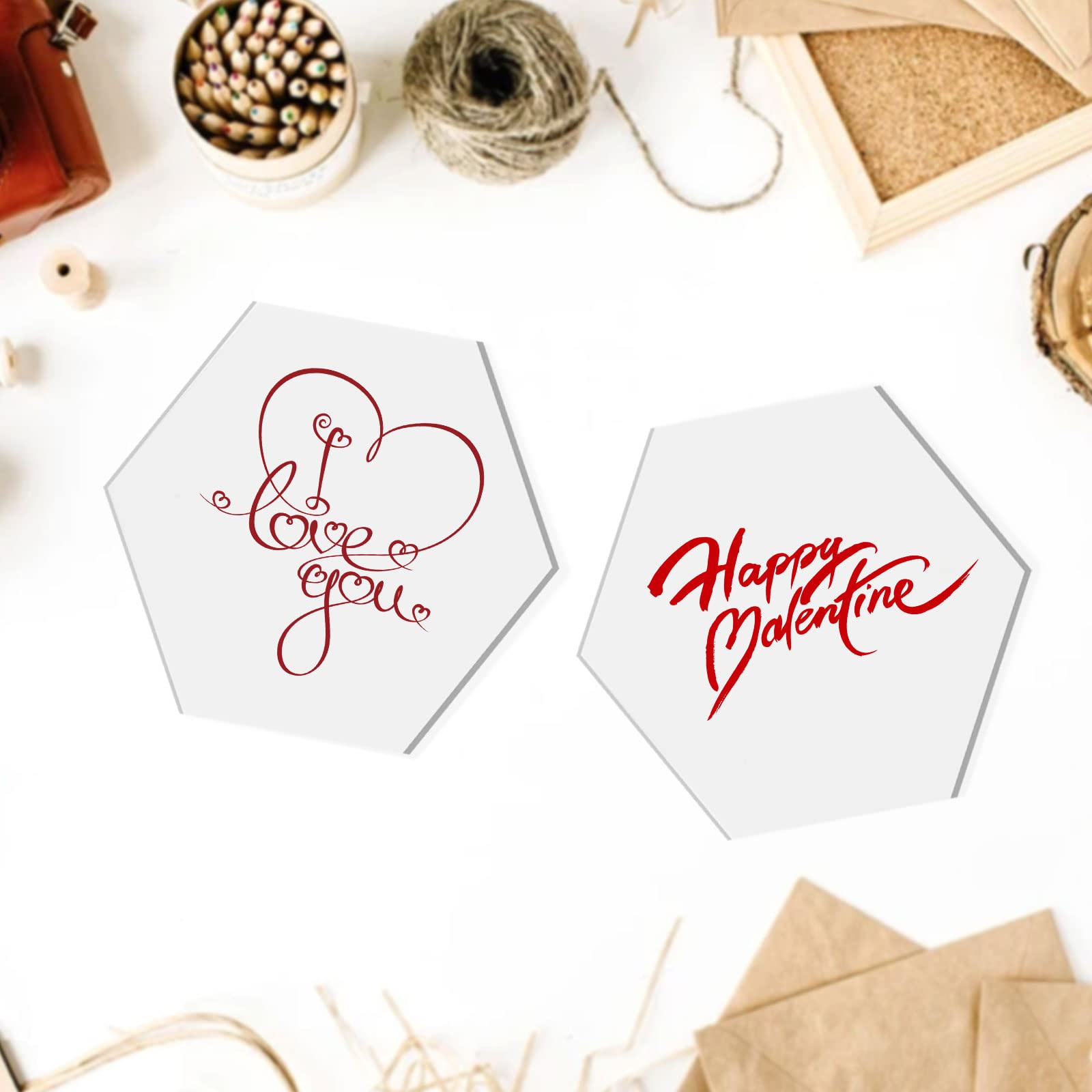 40 Clear Acrylic Hexagon Place Cards - Blank DIY Wedding Seating Name Plates for Table Decor, Dinner Parties, Escort Tiles & Guest Charts - Perfect for Wedding Reception, Bridal Shower, Banquet and Special Event Decorations