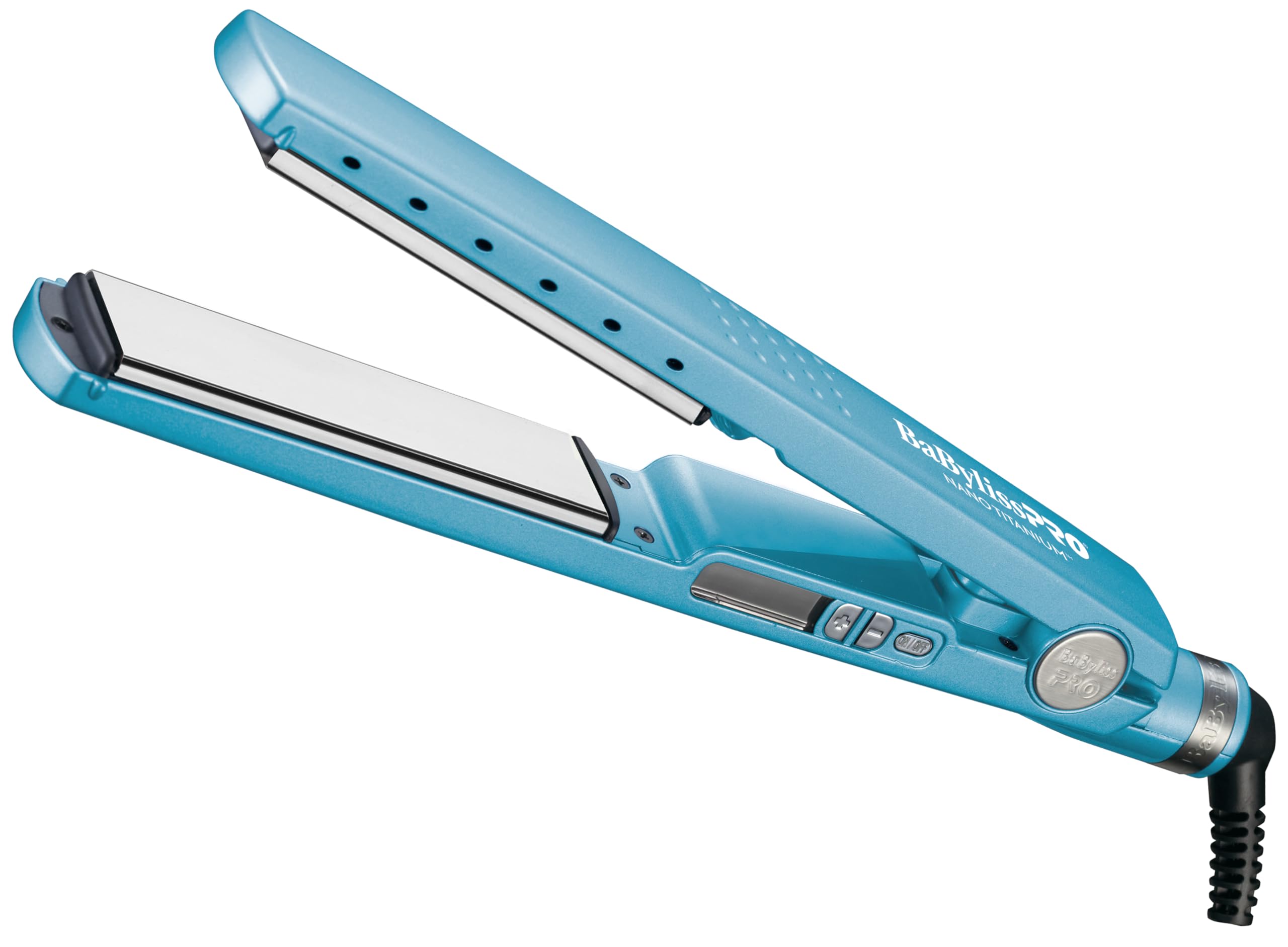 BabylissPRO Nano Titanium Ionic Hair Straightener - Professional Flat Iron for All Hair Types | Salon-Quality Styling at Home for Smooth, Shiny Hair