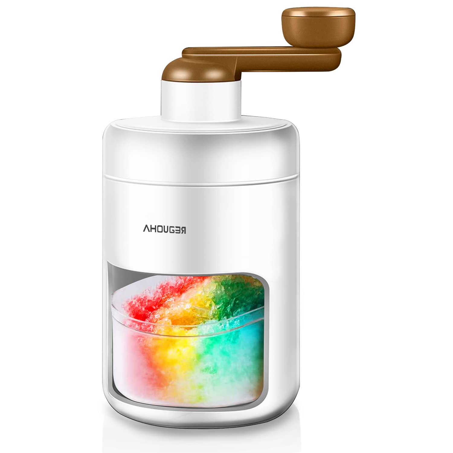 AHOUGER 2023 Portable Ice Shaver Machine for Granita, Italian Ice, and Smoothies - BPA-Free Commercial & Home Use - Perfect for Parties, Cafes, and Restaurants