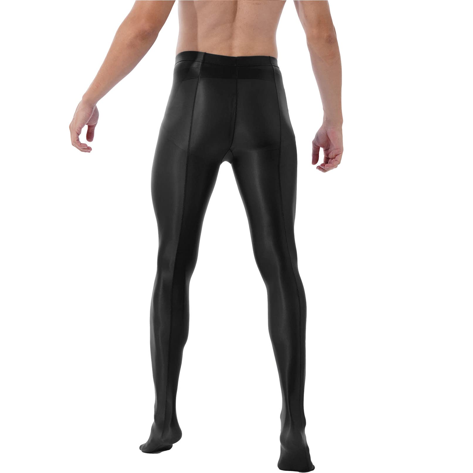 Men's Glossy Ballet Dance Tights - Stretchy Gymnastic Leggings for Fitness & Athletic Performance | Perfect for Ballet, Yoga, Workouts & Dance Practice