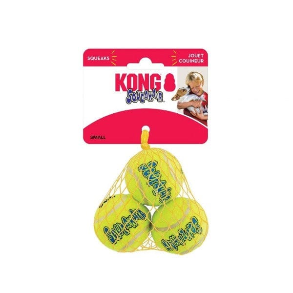 KONG SqueakAir Balls - Durable Dog Chew Toys for Small & Large Dogs - Interactive Play & Teeth Cleaning - Perfect for Fetch, Training & Indoor/Outdoor Fun