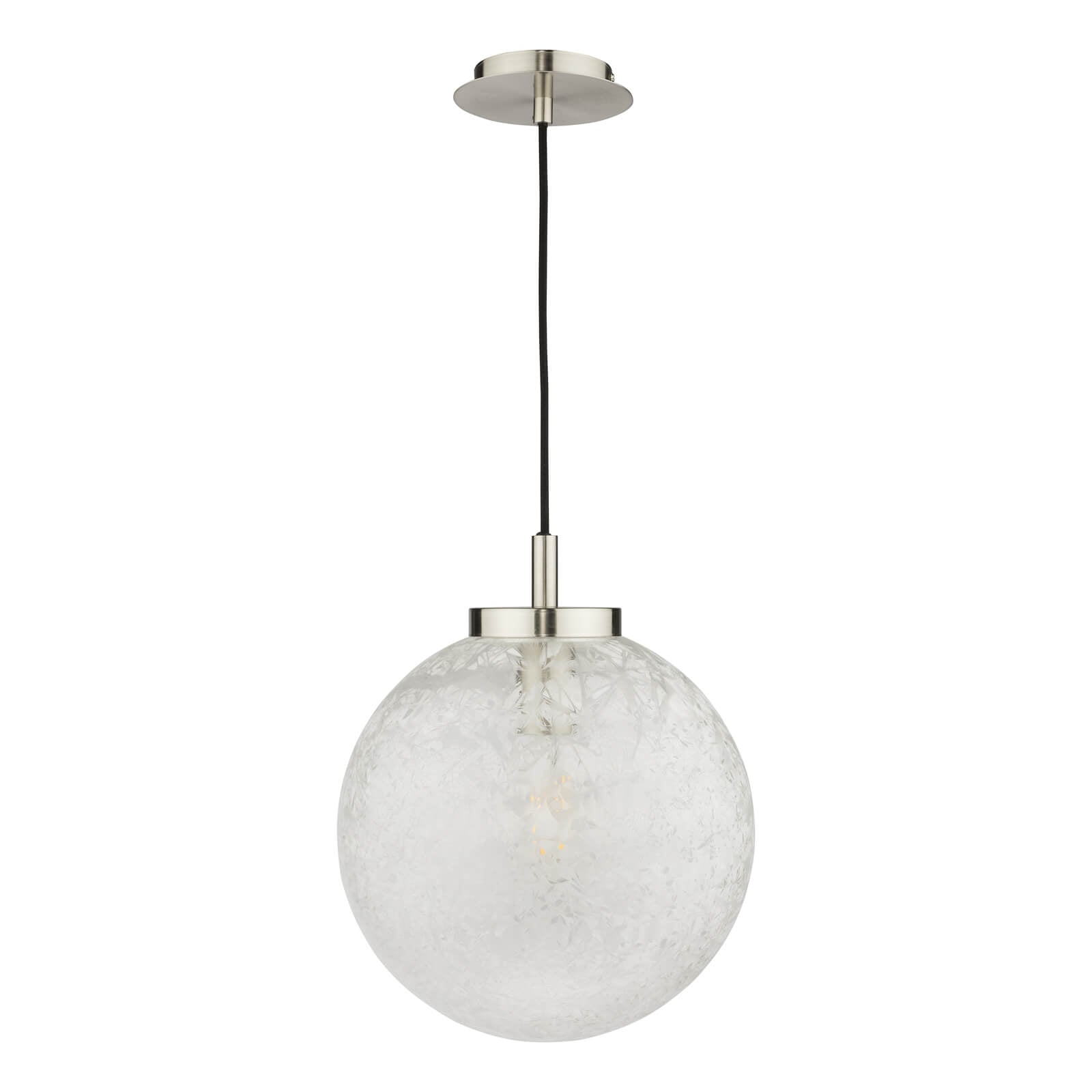 Avari 1-Light Modern Pendant Light Fixture - Satin Brass Finish with Clear Frosted Glass Shade - Perfect for Kitchen Island, Dining Room, or Entryway Lighting