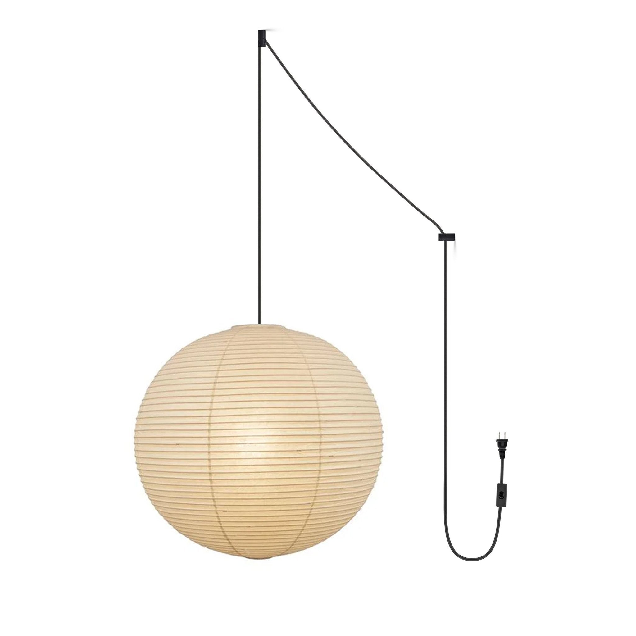 Akari A Pendant Swag Light - Modern Hanging Ceiling Lamp for Living Room, Bedroom & Kitchen | Adjustable Chain, Stylish Home Decor Lighting Fixture