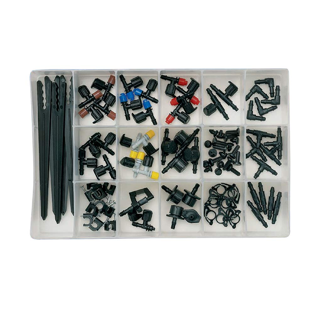 Orbit 69500 92-Piece Drip Irrigation Assortment Kit - Complete Watering System for Gardens, Lawns & Landscaping (20-Pack) - Perfect for DIY Home Garden Irrigation & Water Conservation