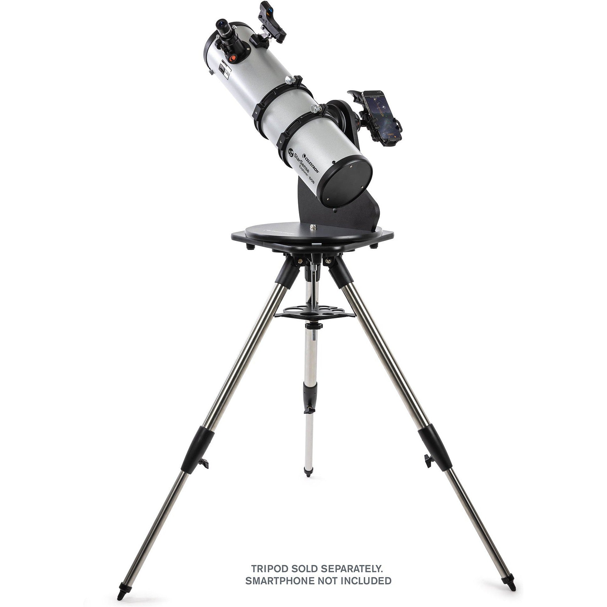 StarSense Explorer 130mm Smartphone-Enabled Tabletop Dobsonian Telescope - Stargazing for Beginners & Backyard Astronomy (Portable & Easy Setup)