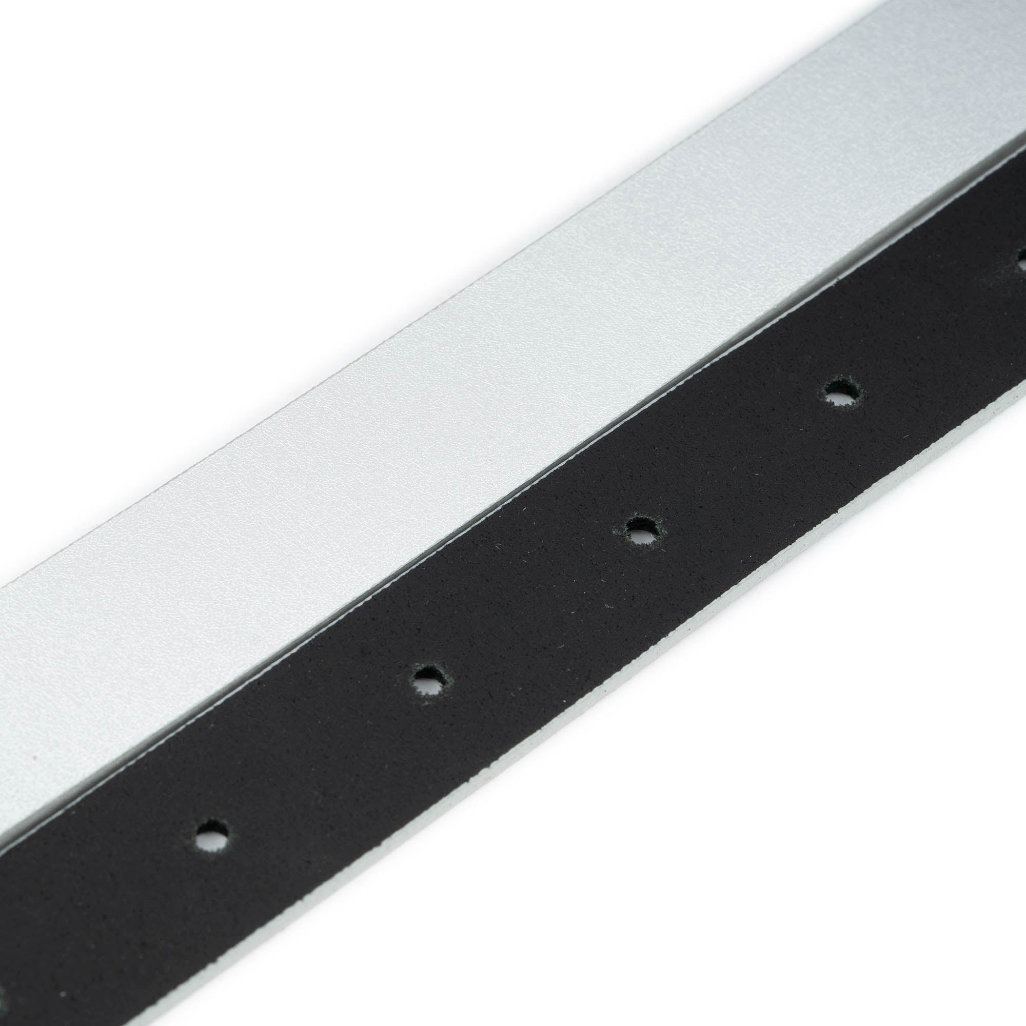 2.5 cm Silver Genuine Leather Belt Strap for Versace Buckles - Women's Replacement Belt - Perfect for Fashion Accessories, Outfit Styling & Everyday Wear