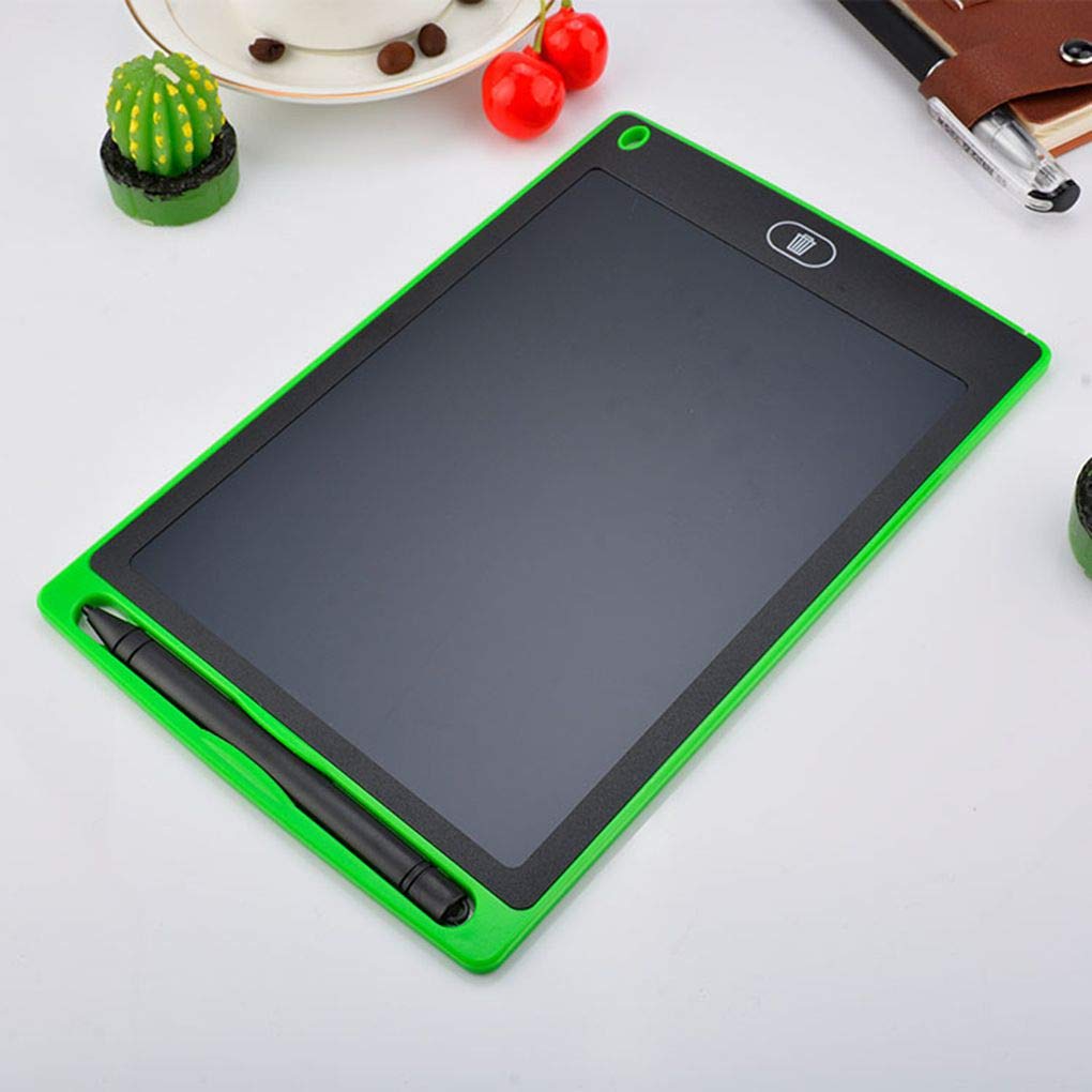 8.5 Inch LCD Writing Tablet for Kids - Green Mini Drawing Board, Erasable Digital Notepad for Handwriting Practice | Perfect for School, Home & Travel Use