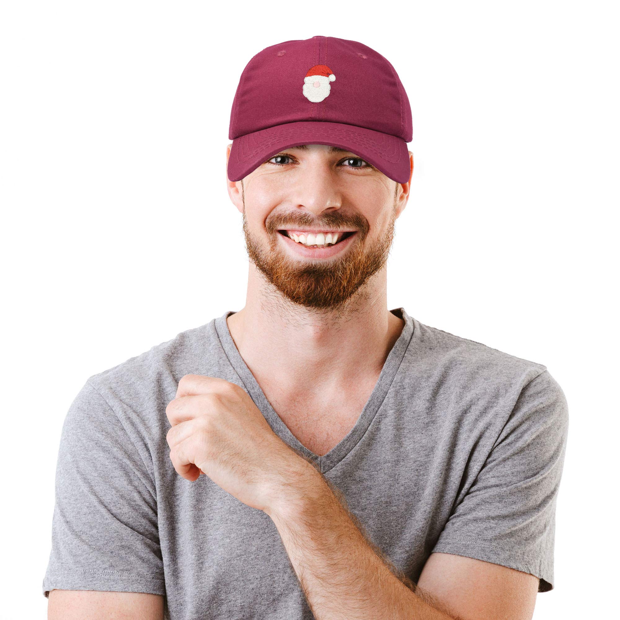 DALIX Urban Santa Hat for Men & Women - Adjustable Christmas Baseball Cap for Holiday Parties & Festive Outfits