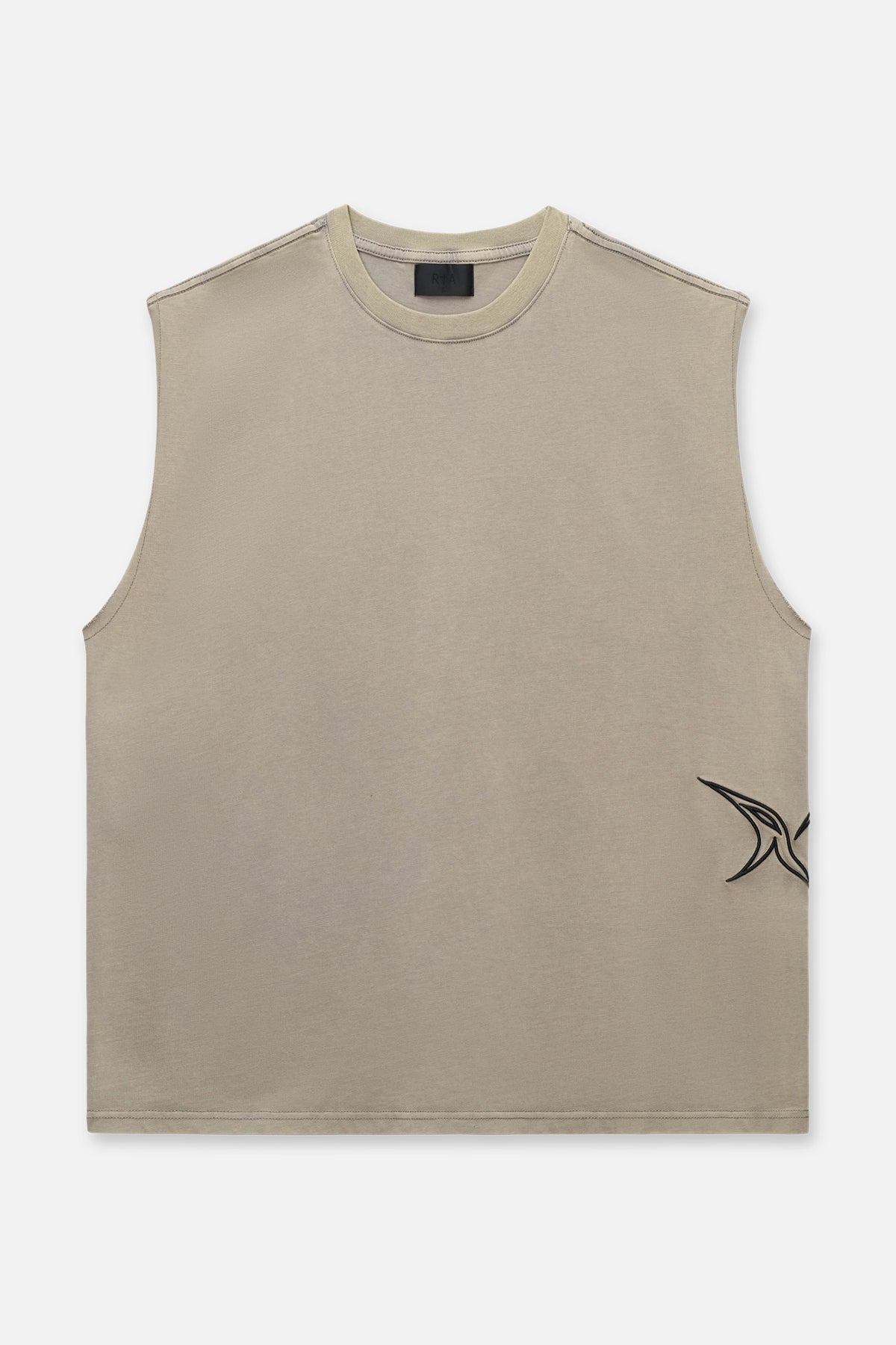 Terry Muscle Tee - Soft & Breathable Sand Western Style T-Shirt for Men | Gym, Workout & Casual Wear