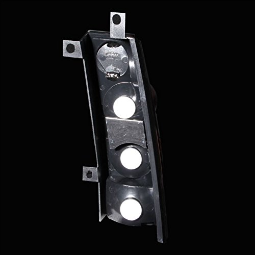 GMC Savana Black Euro Tail Lights Assembly Set - Left Driver & Right Passenger Side Replacement - Enhance Style & Safety for Night Driving & Custom Builds
