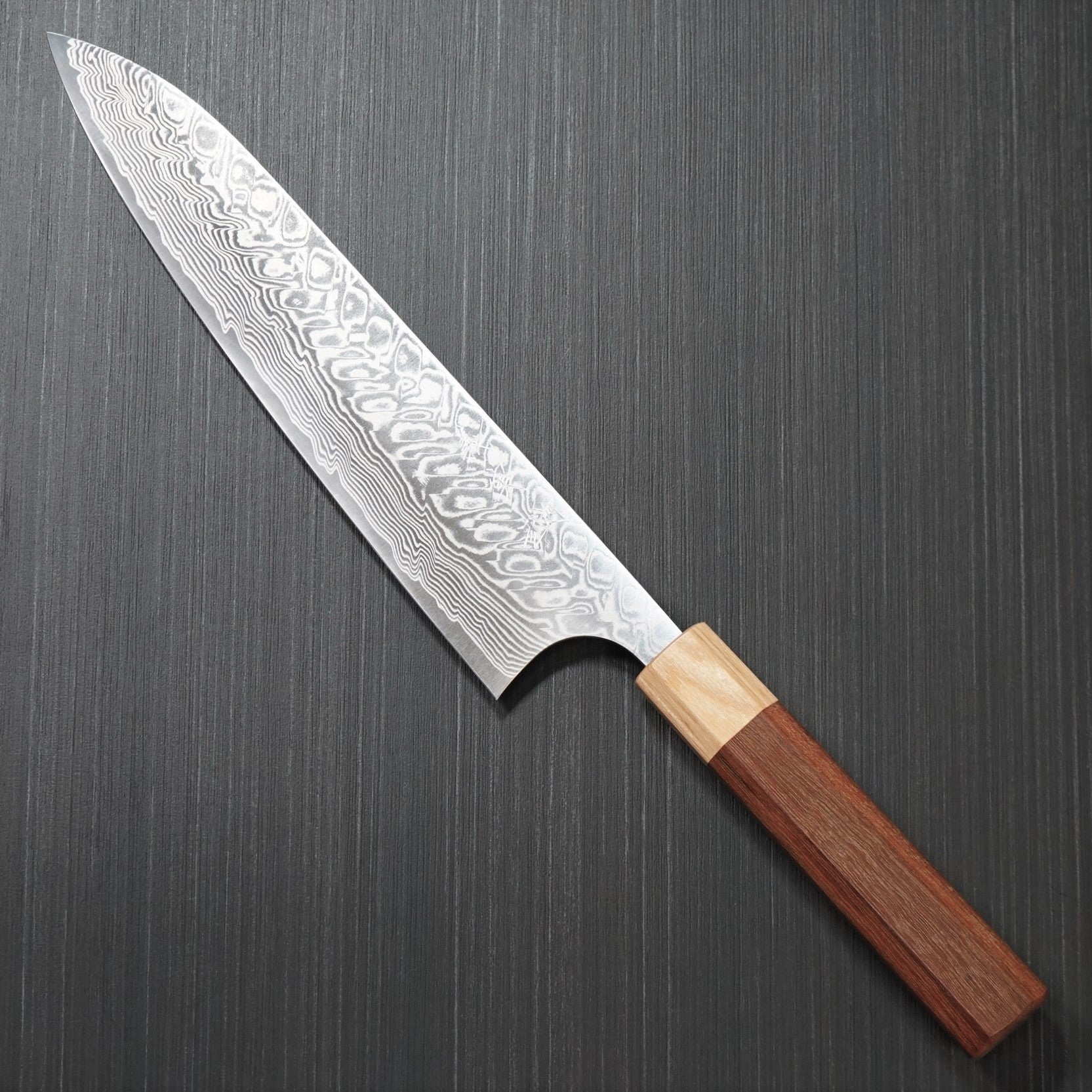 Premium Yoshimi Kato SG2 Super Gold Damascus Gyuto Chef Knife 210mm - Japanese V-Shaped Kitchen Knife with Jarrah Handle for Professional Chefs & Home Cooking, Perfect for Slicing, Dicing & Precision Cutting