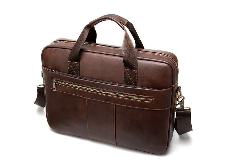 Premium Full Grain Leather Messenger Bag for Women & Men - Stylish Satchel Handbag for Work, Travel & Everyday Use