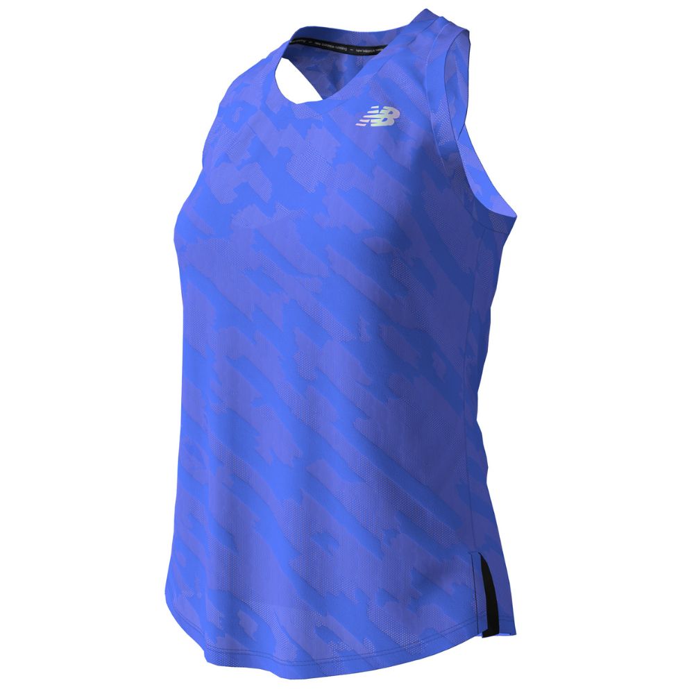 New Balance Women's Q Speed Jacquard ICEx Tank Top - Lightweight Breathable Workout Shirt for Running, Yoga & Gym Training