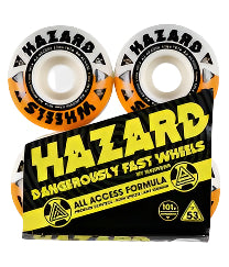 Hazard Melt Down AA Radial Wheels 101a - High Performance Skateboard Wheels for Street and Park Skating - Perfect for Tricks, Vert Ramps, and Smooth Rides