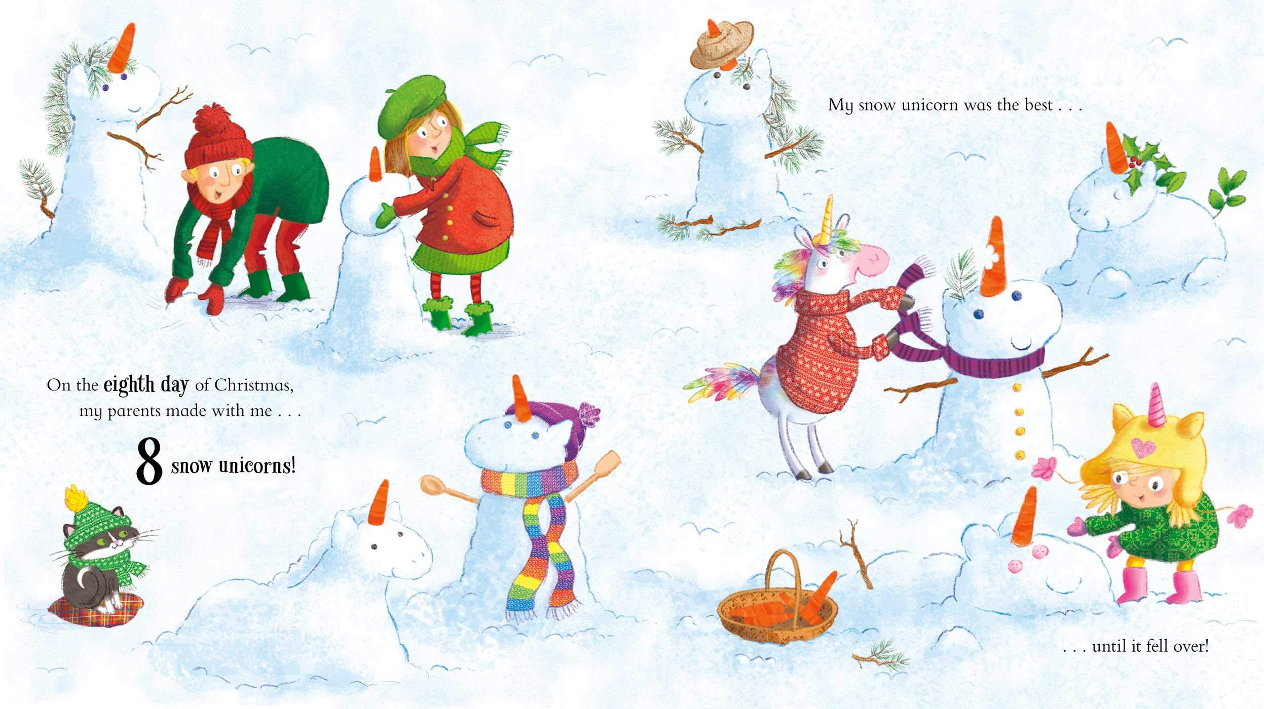 The Twelve Unicorns of Christmas - Magical Holiday Decor & Festive Unicorn Ornaments for Tree, Gift Giving & Christmas Celebrations