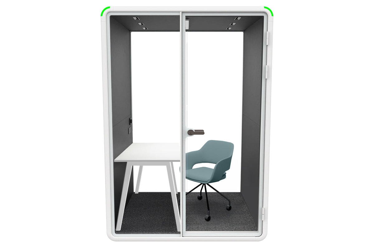 Soundproof Nest Room Booth with Quadro A Table & Echo Panel - Perfect for Home Office, Podcasting, and Recording Studios