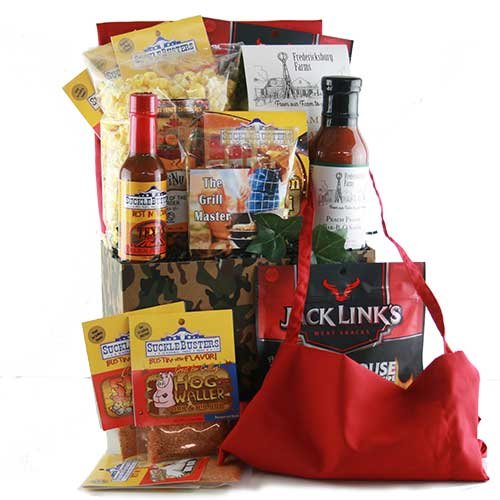 Grill Sergeant Premium Grilling Gift Basket Set - BBQ Accessories & Tools for Outdoor Cooking, Perfect for Father's Day, Birthday, and Backyard Parties