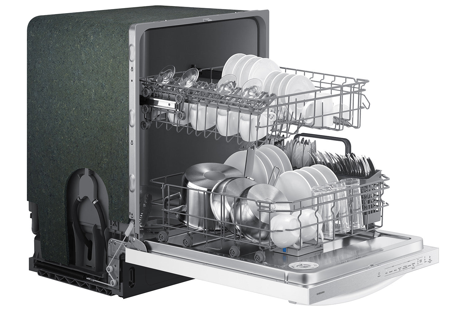 Samsung DW80CG4021WQAA White Dishwasher - Energy Efficient, Quiet Operation for Modern Kitchens | Perfect for Family Homes & Small Restaurants
