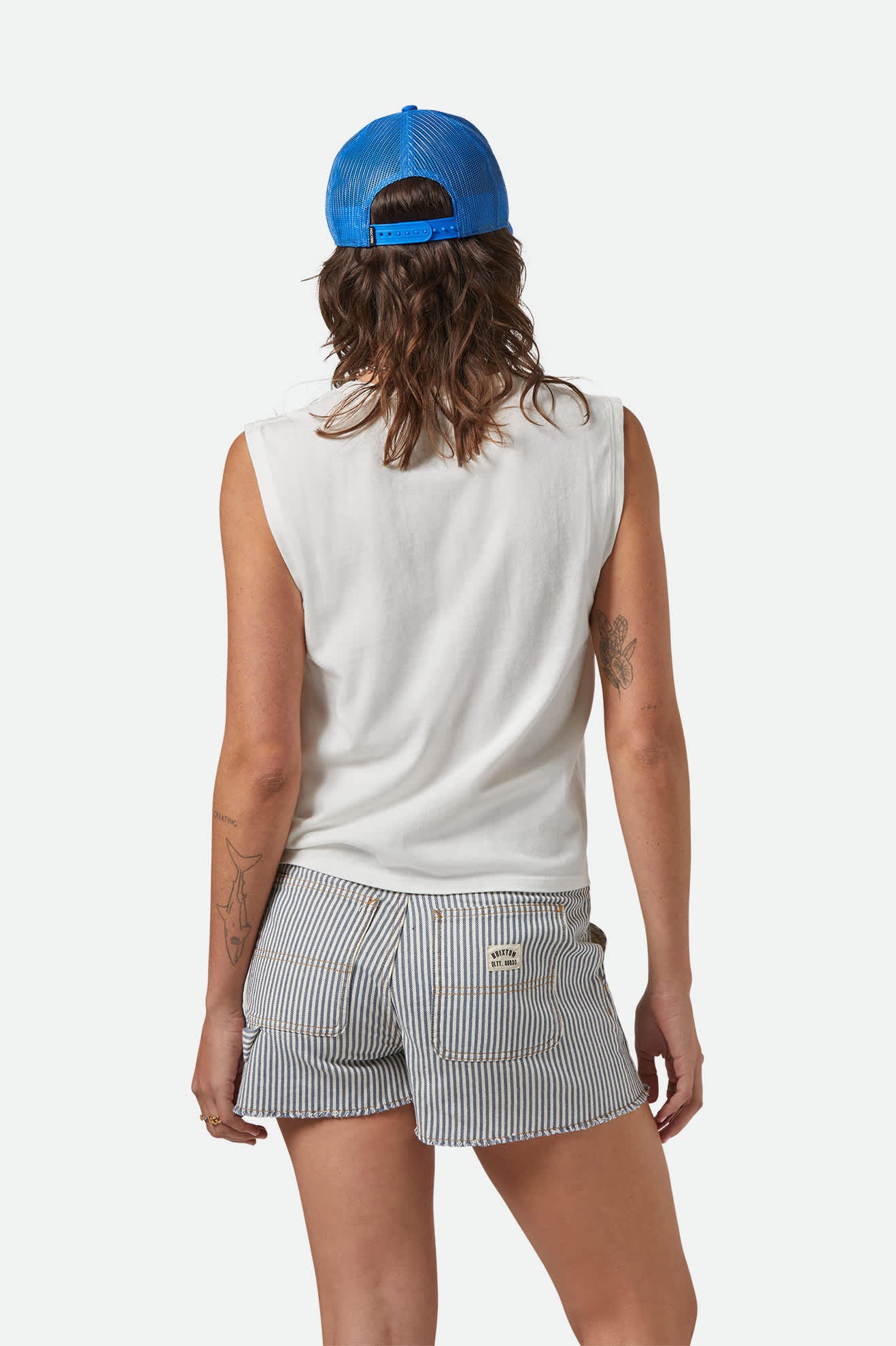 Brixton Motel Muscle Tank Top for Women - Soft Vintage Style Off White Sleeveless Shirt - Perfect for Summer, Casual Wear, and Music Festivals