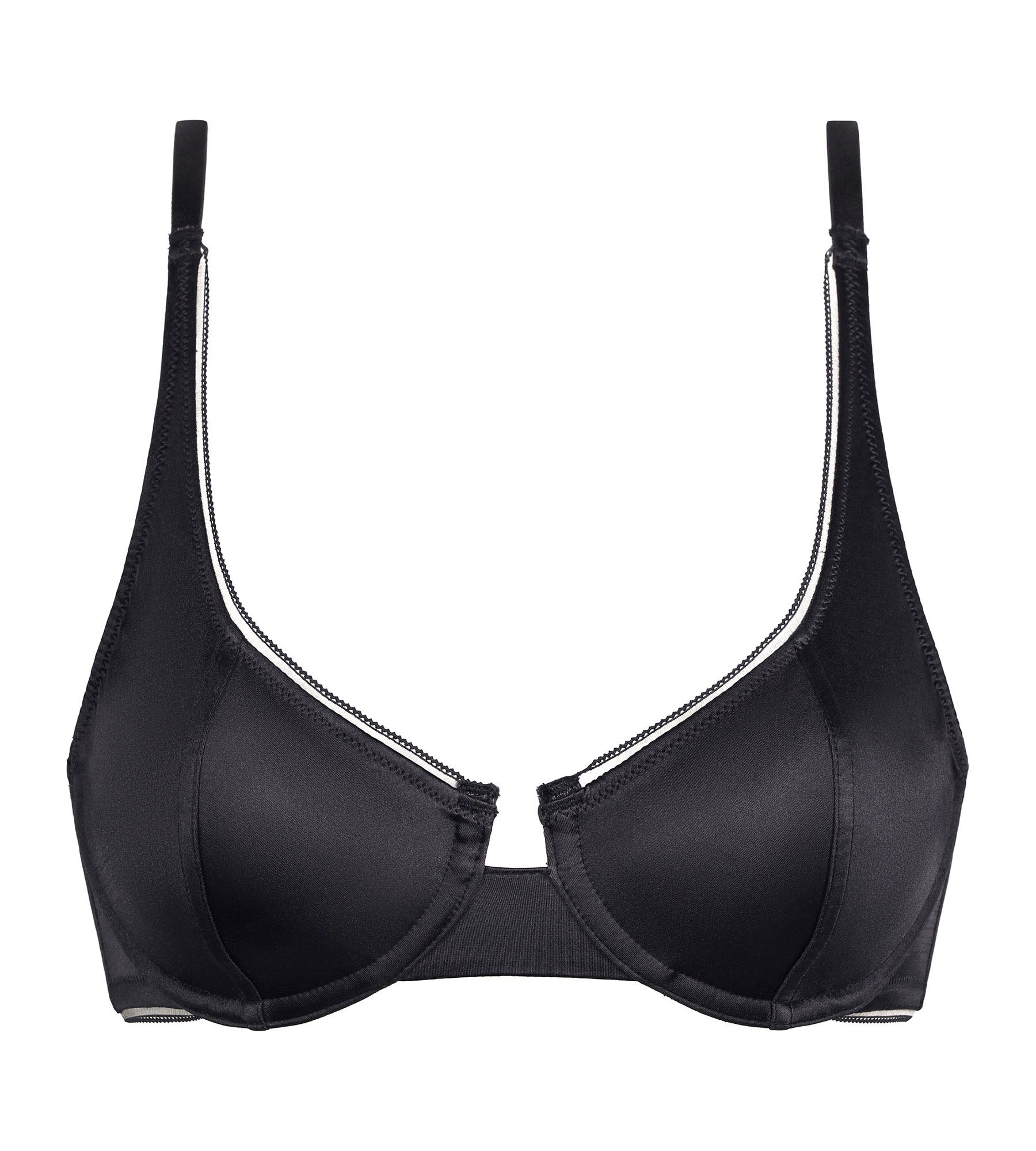Satin Microfibre Full Cup Bra - Grey Granite | Comfortable & Supportive Underwear for Women | Perfect for Everyday Wear & Special Occasions