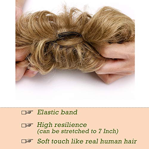 Messy Bun Hair Extension for Curly Hair - Clip-in Updo Hairpiece for Women | Perfect for Weddings, Parties & Everyday Styling