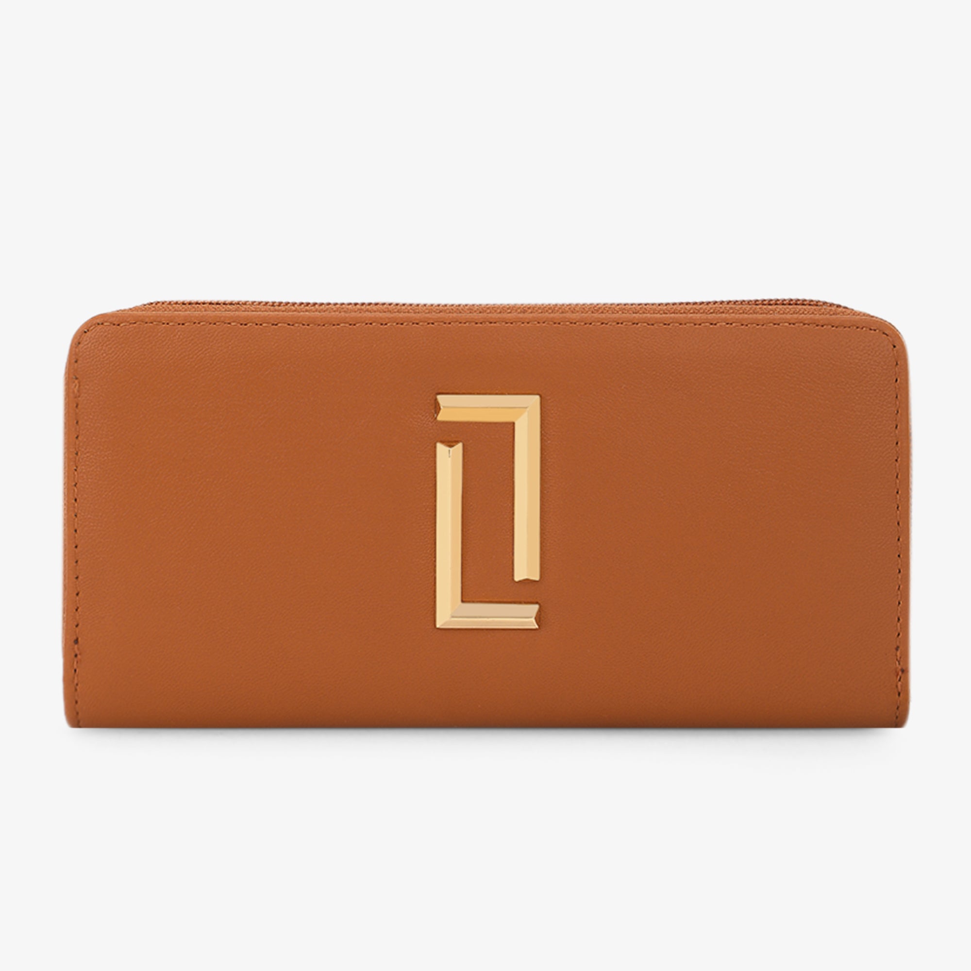 Lavie Luxe Mia 24 Tan Large Women's Bifold Wallet - Stylish Leather Wallet for Women with Multiple Card Slots & ID Window - Perfect for Everyday Use, Travel, and Gift Giving