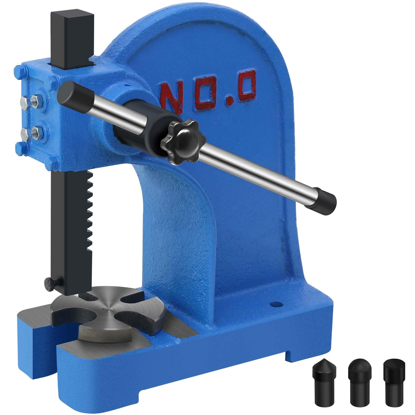 0.5 Ton Manual Arbor Press - Heavy Duty Cast Iron Desktop Punch Press Machine for Riveting, Punching Holes & Metalworking | Perfect for Jewelry Making, Leather Craft & DIY Metal Projects