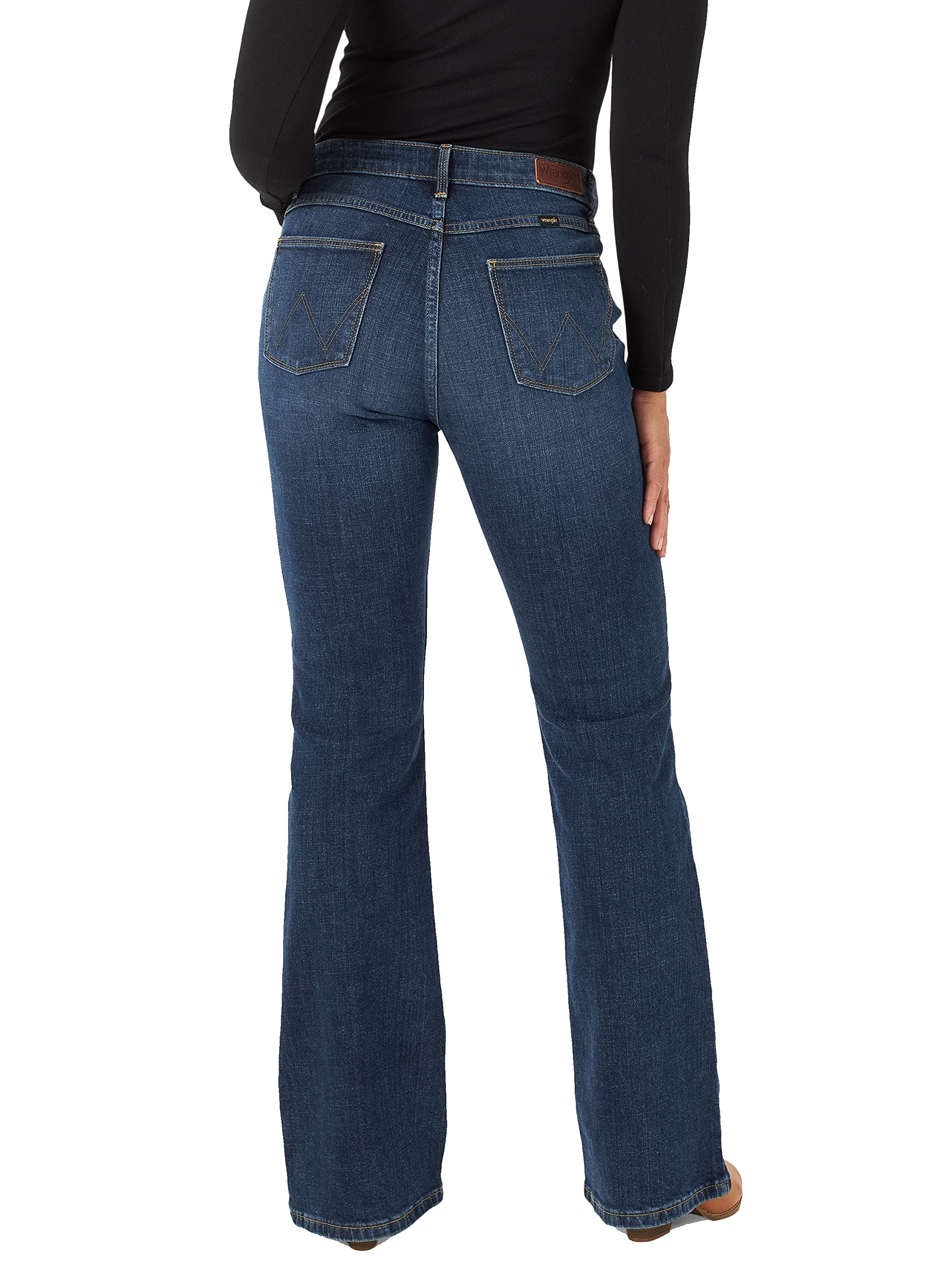 Wrangler Women's High Waisted Fierce Flare Jeans - Bootcut Denim Pants for Casual Wear & Western Style Outfits