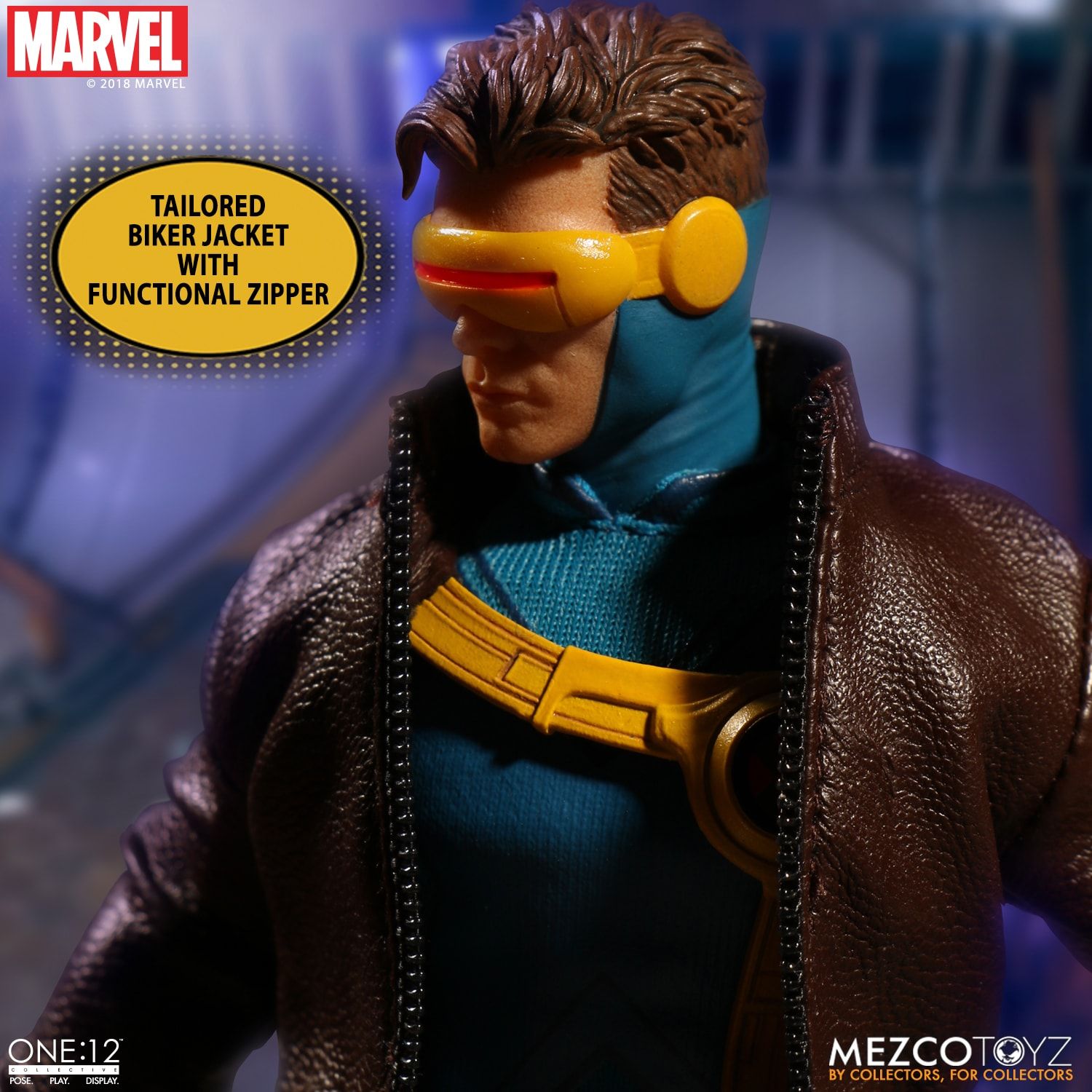 Mezco Toyz One:12 Collective Marvel Comics X-Men Cyclops 1/12 Scale Action Figure - Premium Collectible for Display & Marvel Fans