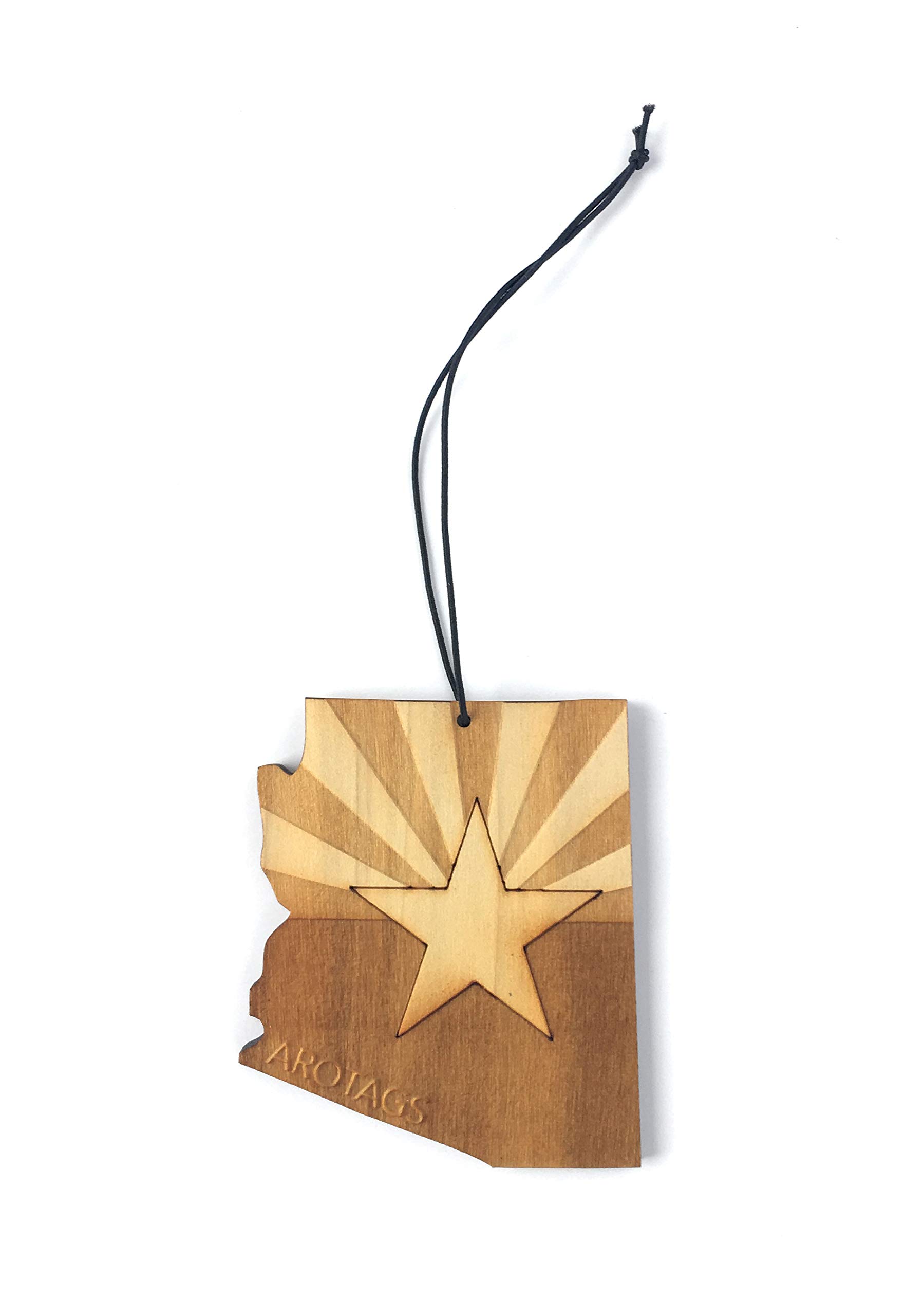 Premium Arizona Wooden Car Air Freshener - Long Lasting Backwoods Birch Scent (365+ Days) - Includes Hanging Mirror Diffuser & Fragrance Oil - 100% American Made - Perfect for Cars, Trucks, RVs & Home Décor