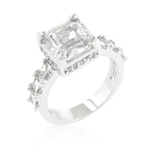 Exquisite Asscher Cut Diamond Engagement Ring for Women - Vintage & Elegant Wedding Band, Perfect for Proposals, Anniversaries & Special Occasions
