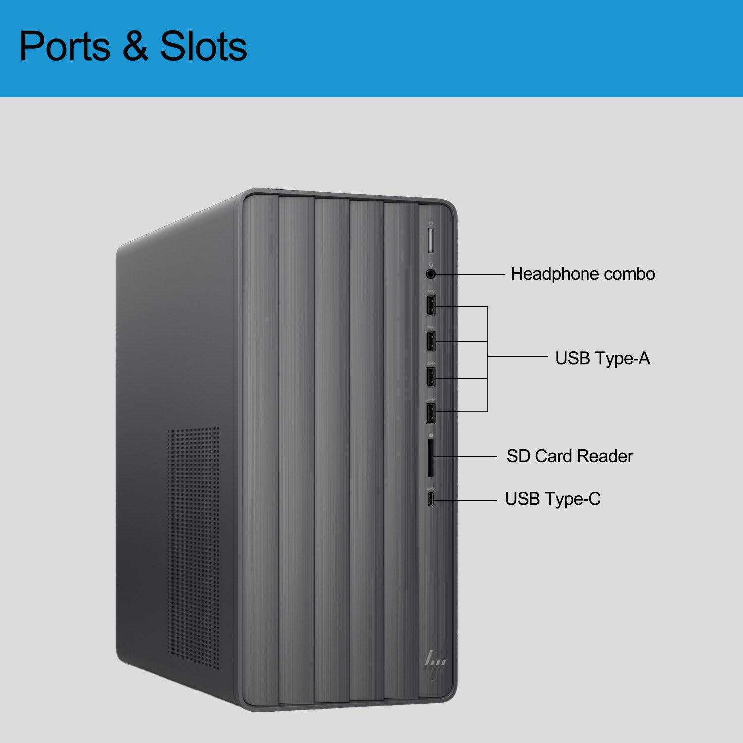 HP Envy TE01 4000 Tower Desktop PC - Intel Core i7-13700 Processor, 8GB DDR4 RAM, 1TB PCIe M.2 SSD, Intel UHD Graphics, WiFi 6, Windows 11 Home (Black) - Perfect for Home Office, Gaming & Productivity