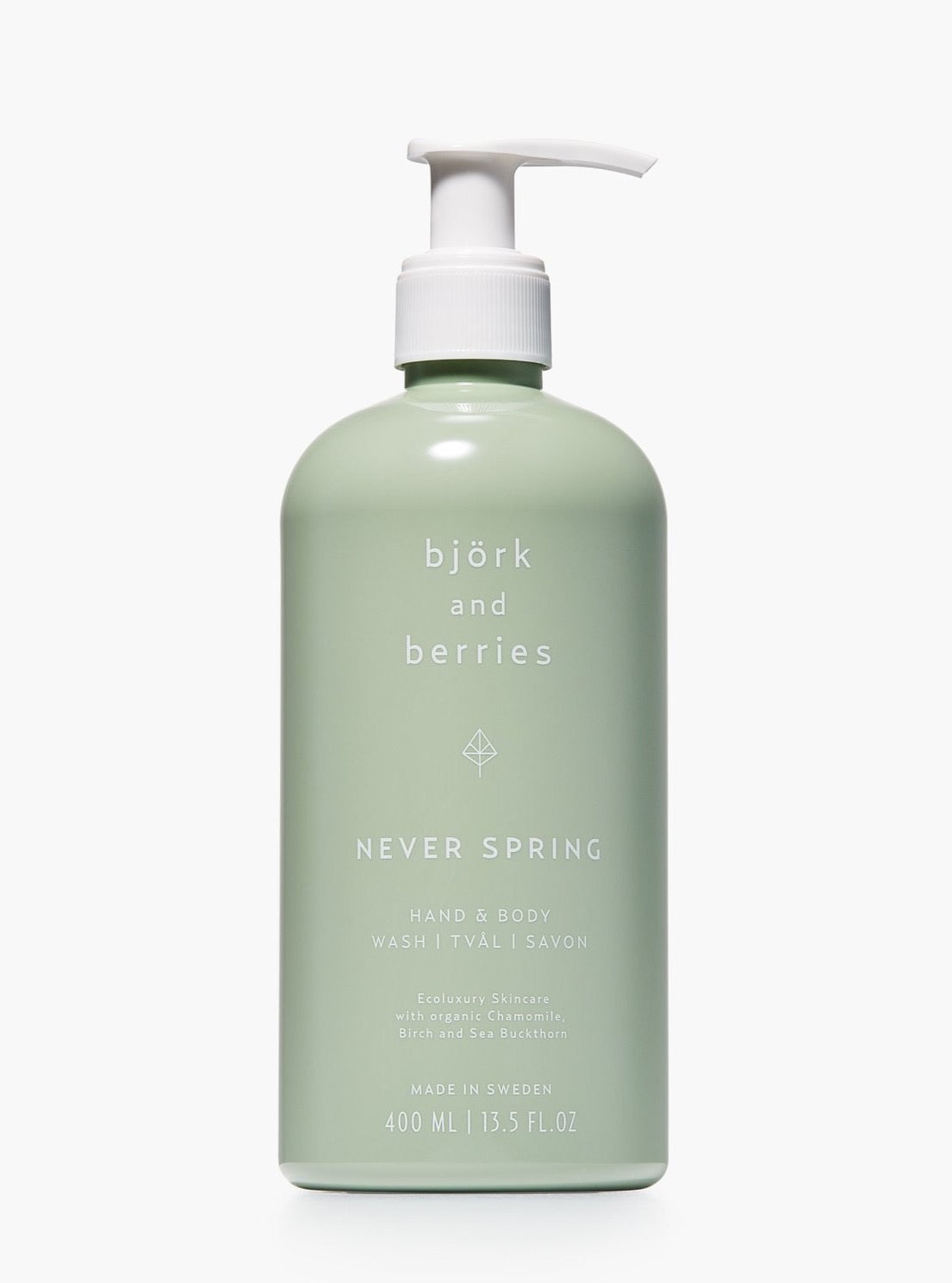 Bjork & Berries Never Spring Hand & Body Wash - Natural Moisturizing Soap for Dry Skin - Perfect for Daily Shower & Spa Relaxation