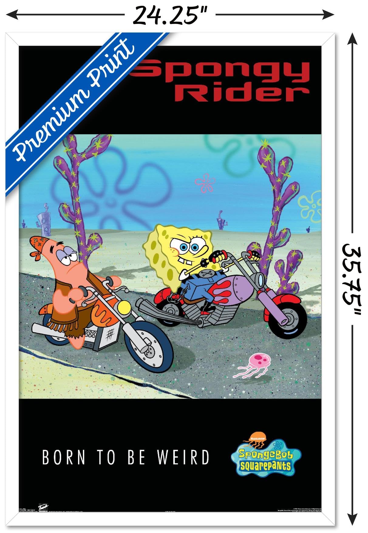 Trends International Nickelodeon SpongeBob SquarePants Biker Wall Poster - 22.375