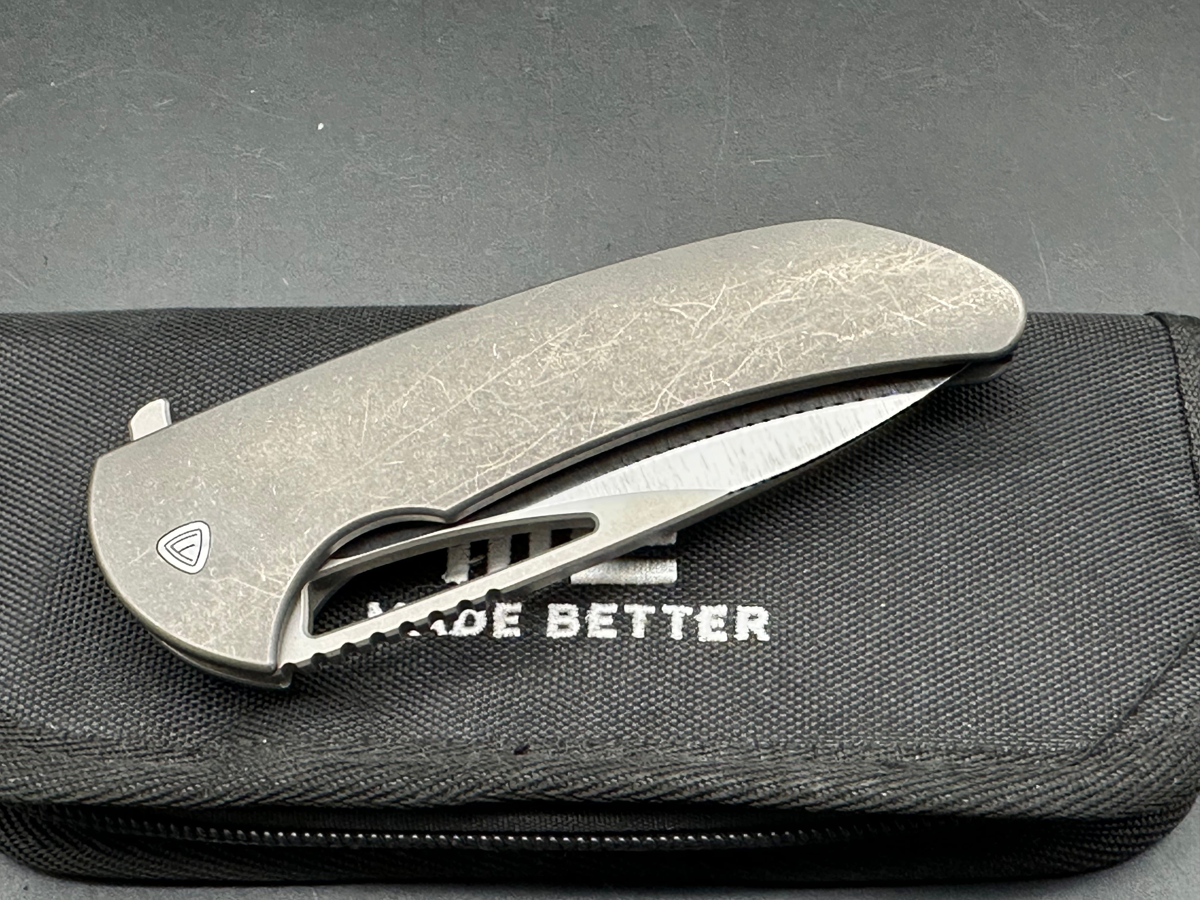 Premium Ferrum Forge Archbishop Custom Hollow Ground Knife - High-Quality EDC Folding Blade for Outdoor, Camping & Everyday Carry