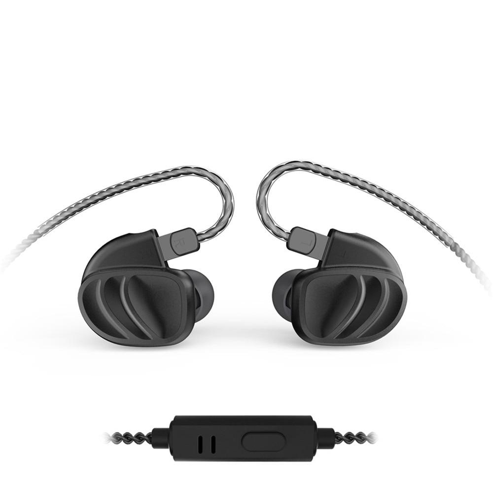 BQEYZ KC2 Hybrid In-Ear Earphones with 2BA+2DD Quad Drivers - High-Fidelity Sound for Audiophiles, Musicians & Travelers