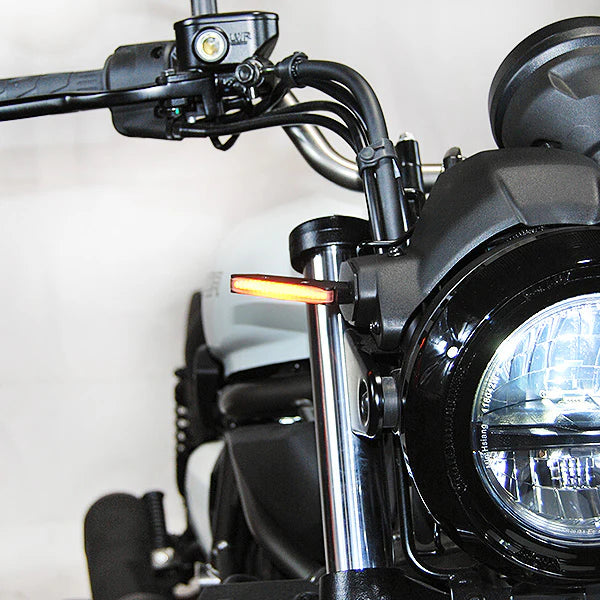 Kawasaki Eliminator 450 Front Turn Signals (2024-Present) - LED Motorcycle Indicators for Enhanced Visibility & Safety - Perfect for Night Riding & Urban Commuting