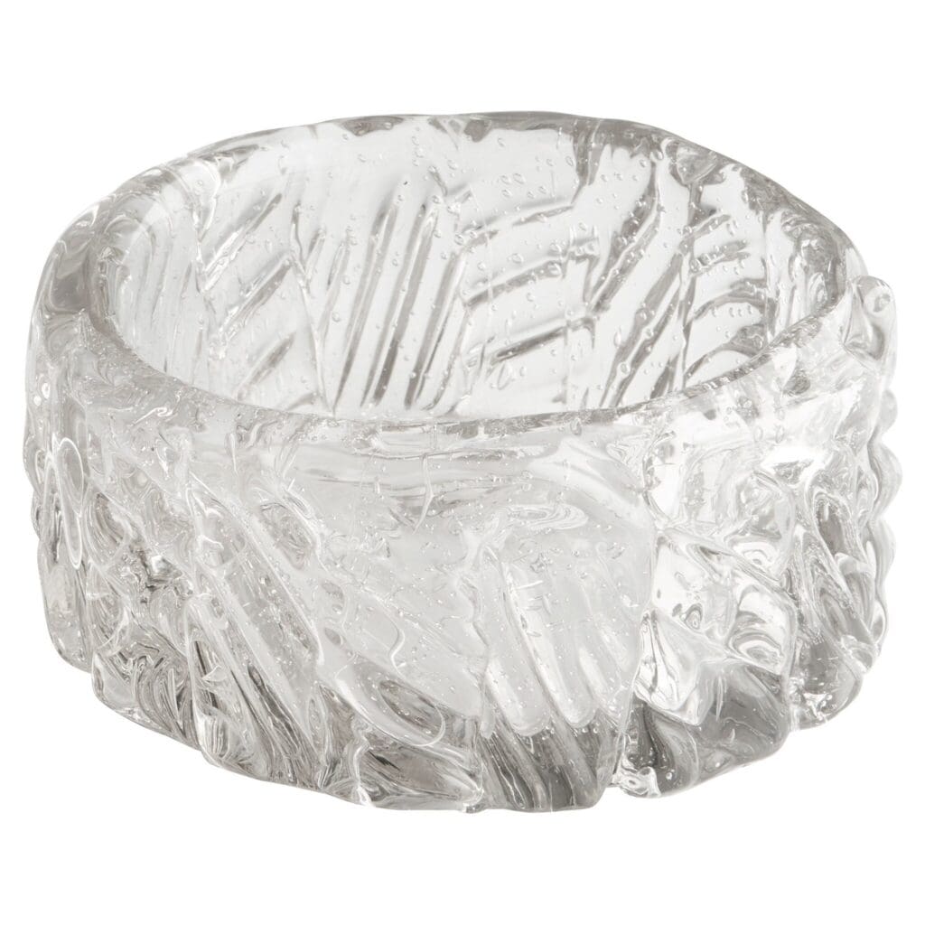 Cyan Design 11491 Clear Glass Bowl - Small Decorative Serving Bowl for Salads, Desserts & Centerpieces - Perfect for Dining, Entertaining & Home Decor