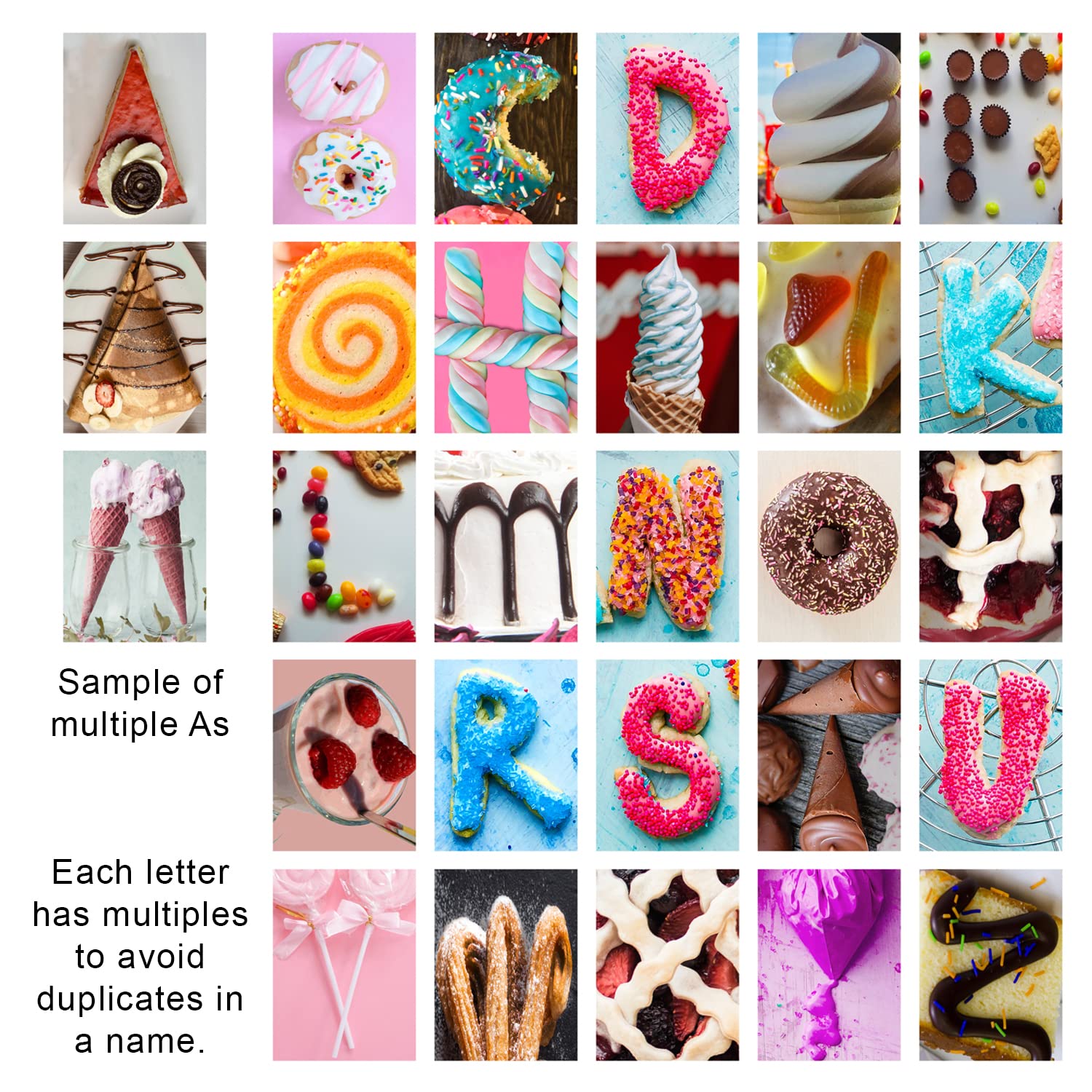 Personalized Candy Name Art - Custom Sweet Dessert Gift for Birthdays & Parties (6.5x18 Inch Block Mount) - Perfect for Baby Showers, Wedding Favors & Home Decor