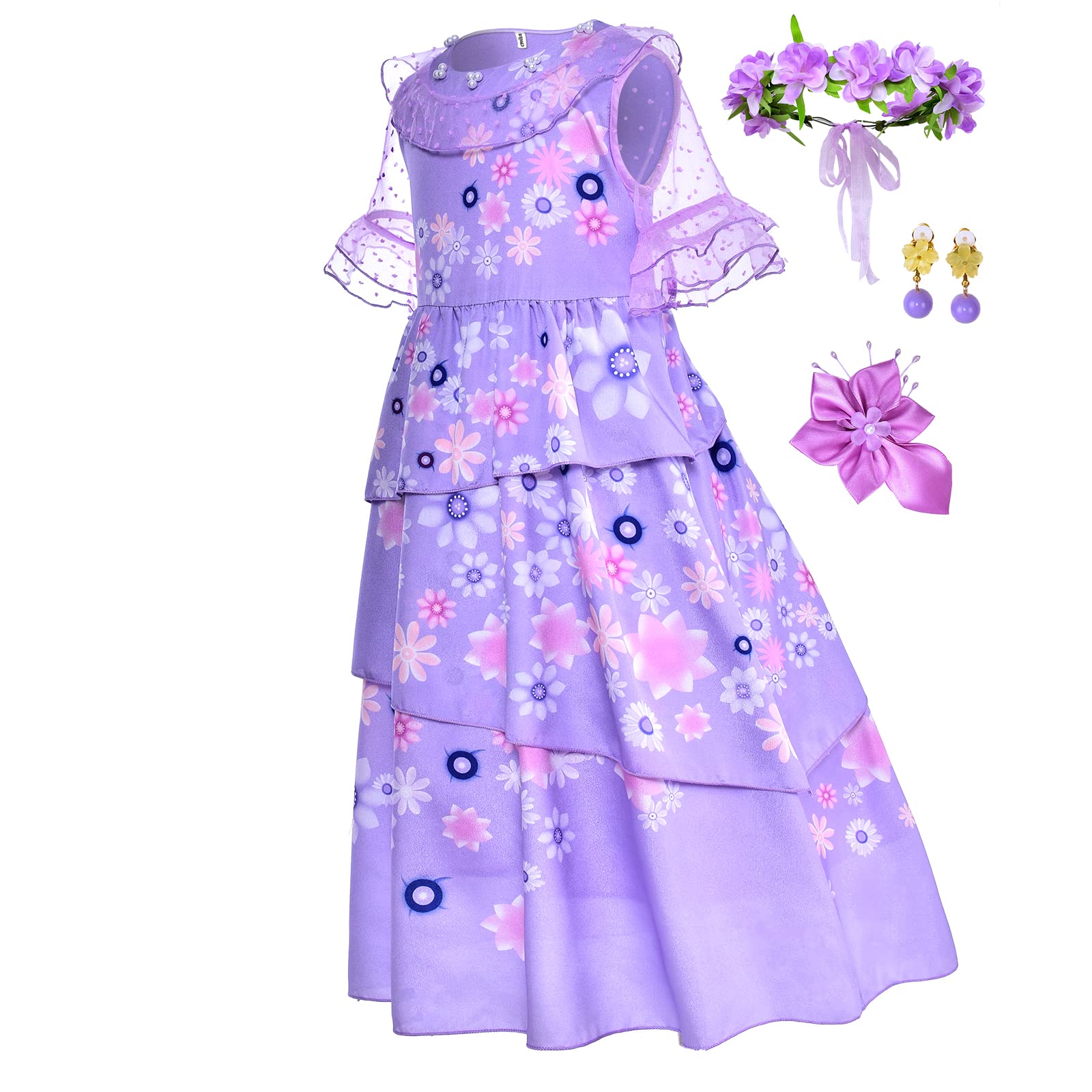 **Magic Princess Dress Up Costume Set for Toddler Girls - Halloween, Birthday Party & Cosplay Outfit with Accessories | Perfect for Dress-Up Play, Pretend Play & Special Occasions**