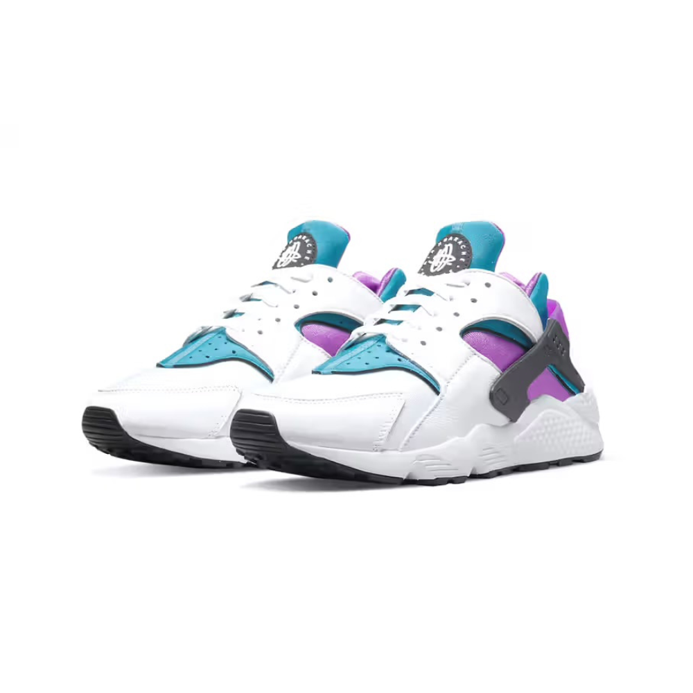 Nike Air Huarache Aquatone Running Shoes - White & Deep Magenta Colorway - Lightweight Comfort for Men's Athletic Training & Casual Wear