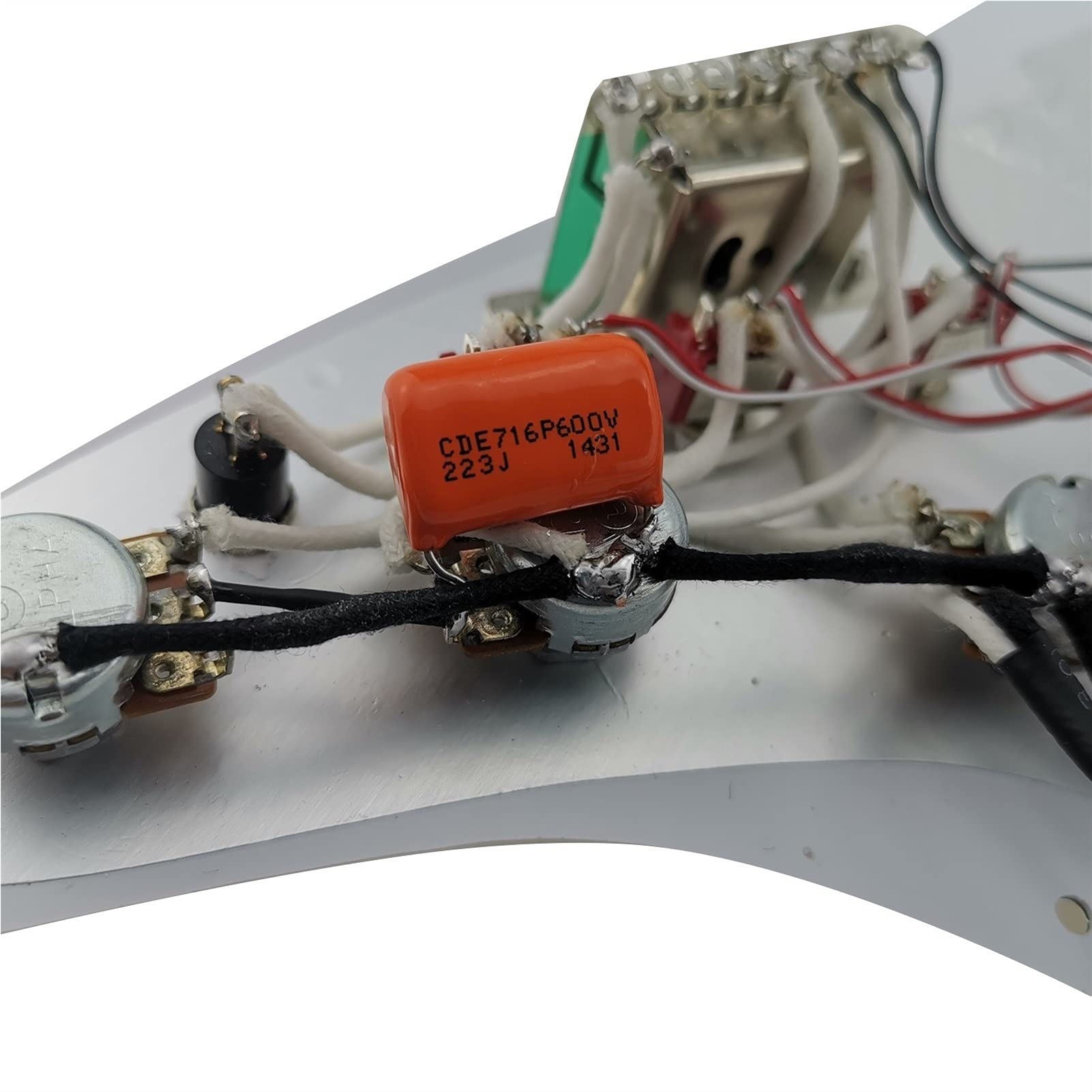 Stratocaster HSS Humbucker Pickup Set - Alnico 5 Prewired Loaded Pickguard with Multifunction Mini Switch for Electric Guitar | Perfect for Rock, Blues & Studio Recording
