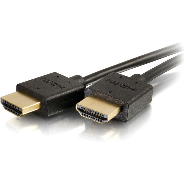 1Ft Ultra Flexible High Speed HDMI Cable with Low Profile Connectors - 4K 60Hz HDR, Gold Plated for Crystal Clear Audio & Video - Perfect for Gaming, Home Theater & PC Setup