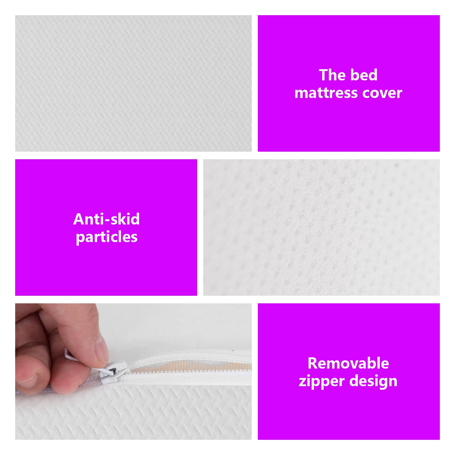 PayLessHere King Size 6 Inch Gel Memory Foam Mattress - Medium Firm Support, Pressure Relief & Temperature Regulation, CertiPUR-US Certified (White) | Perfect for Bedrooms, Guest Rooms & Small Spaces