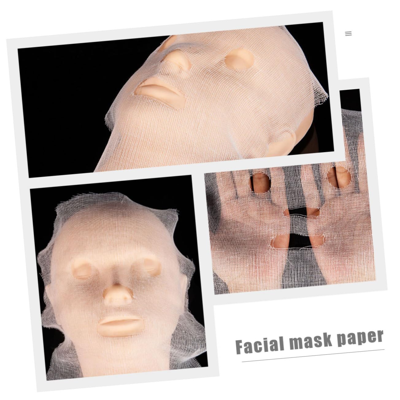 100pcs Non-Collagen Face Mask Scrubbers for Overnight Skin Care & Exfoliation