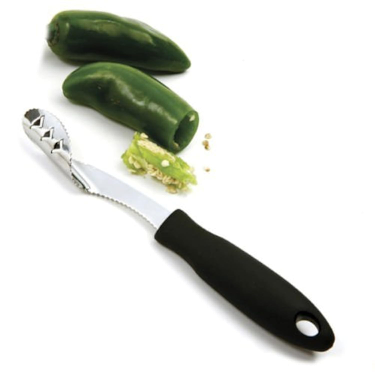 Norpro Stainless Steel Jalapeno Corer & Pepper Seed Remover - Perfect for Making Stuffed Peppers, Poppers, and Mexican Recipes