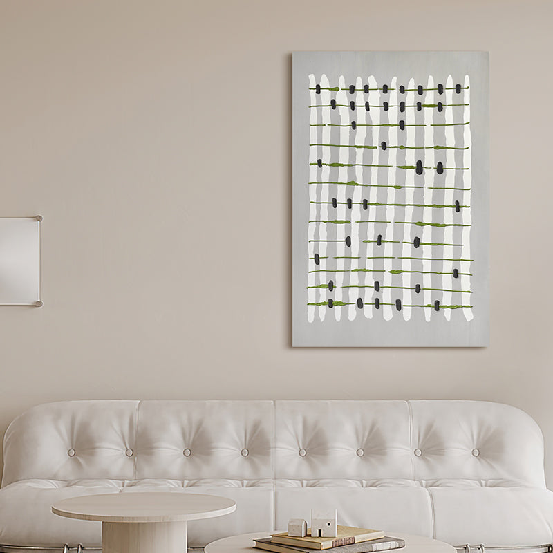 Hand Painted Acrylic Fence Art - Original Contemporary Wall Painting for Home & Office Decor - Perfect for Living Room, Bedroom or Workspace