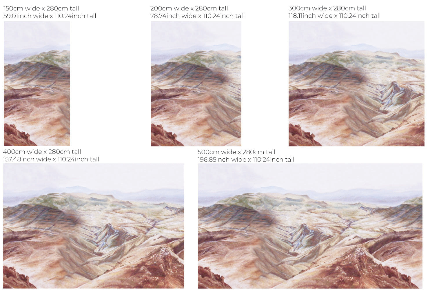 Crystal Haze Landscape Wallpaper - Peel and Stick Removable Wall Mural for Living Room, Bedroom & Office Decor
